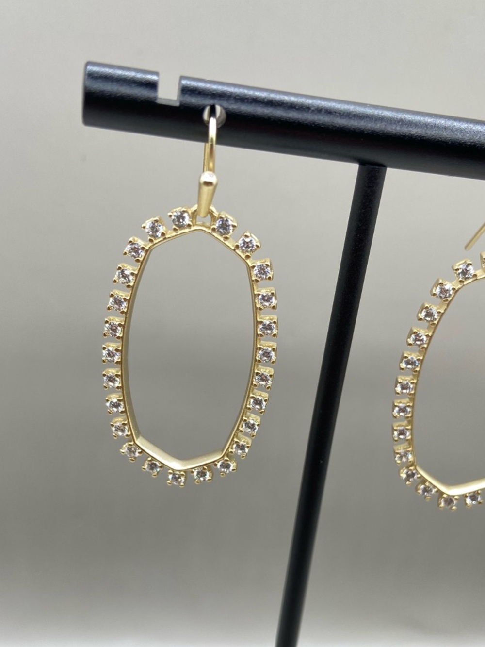 Kendra Scott Open Frame Crystal Elle Earrings - Picture 3 of 7